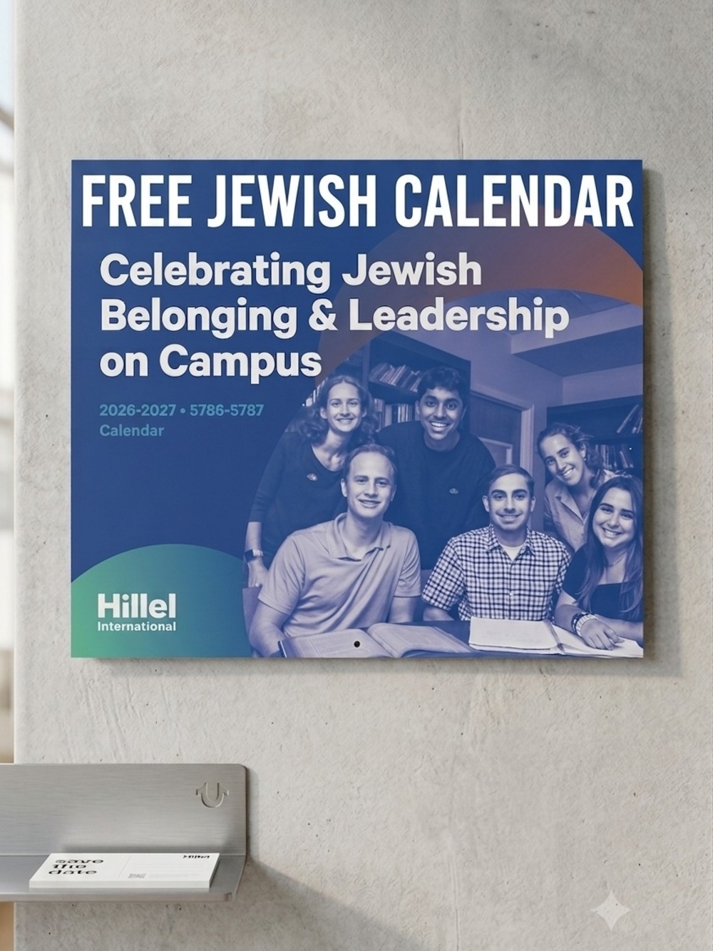 Free Jewish Calendar - Blue & Green FREE UPON REQUST OF YOUR ORDER!!
